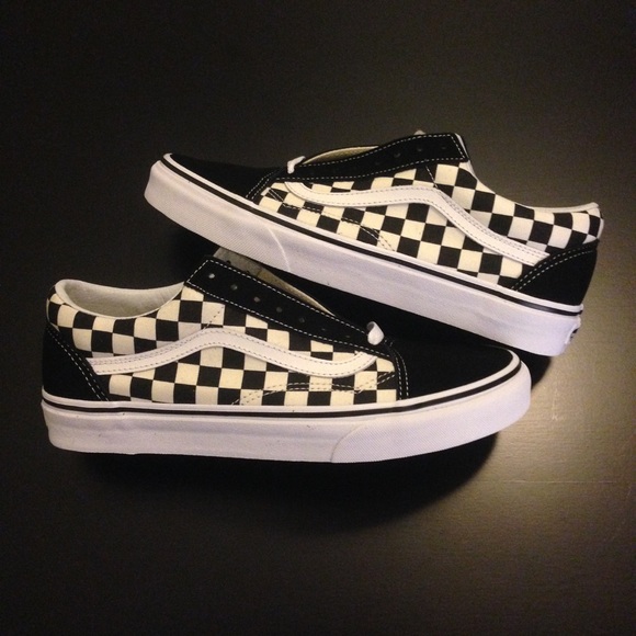 fake checkerboard vans